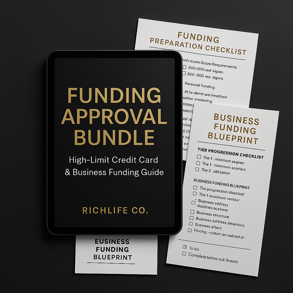 Funding Approval Bundle — High-Limit Credit Card & Business Funding Guide (RichLife Co.)