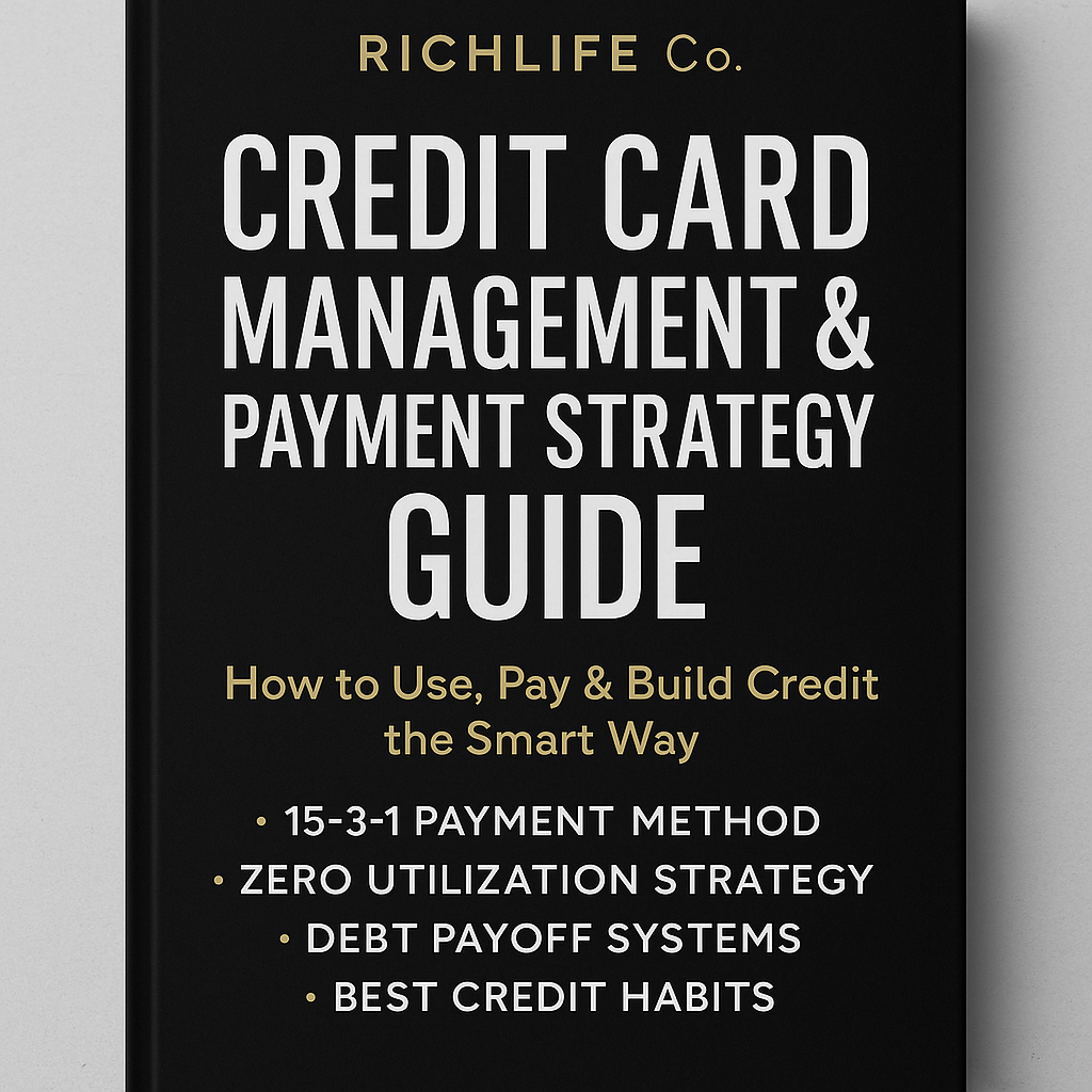 Credit Card Management & Payment Strategy Guide — How to Use, Pay & Build Credit the Smart Way (RichLife Co.)